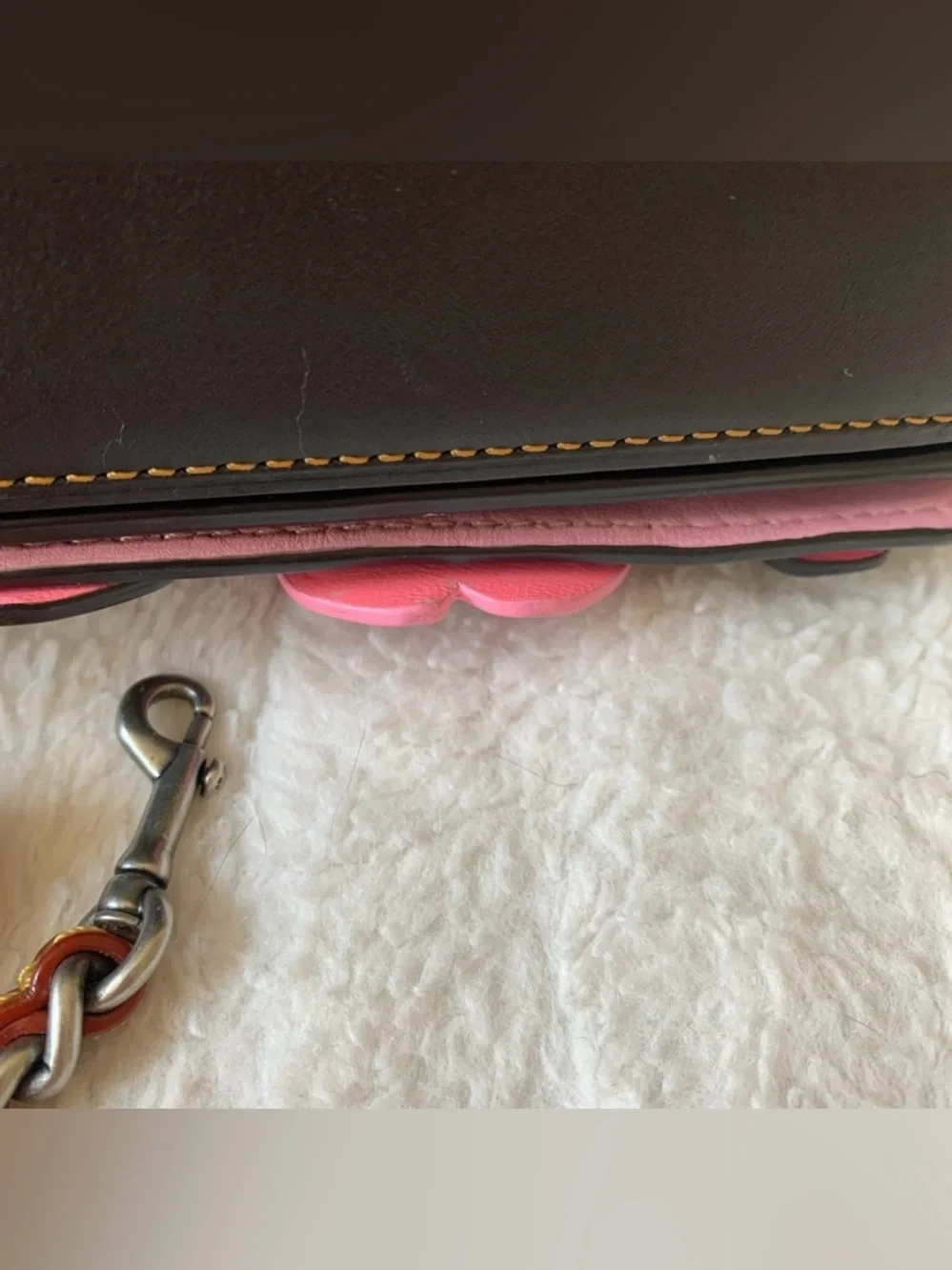 RARE Coach 1941 Double Dinky Tea Rose Purse